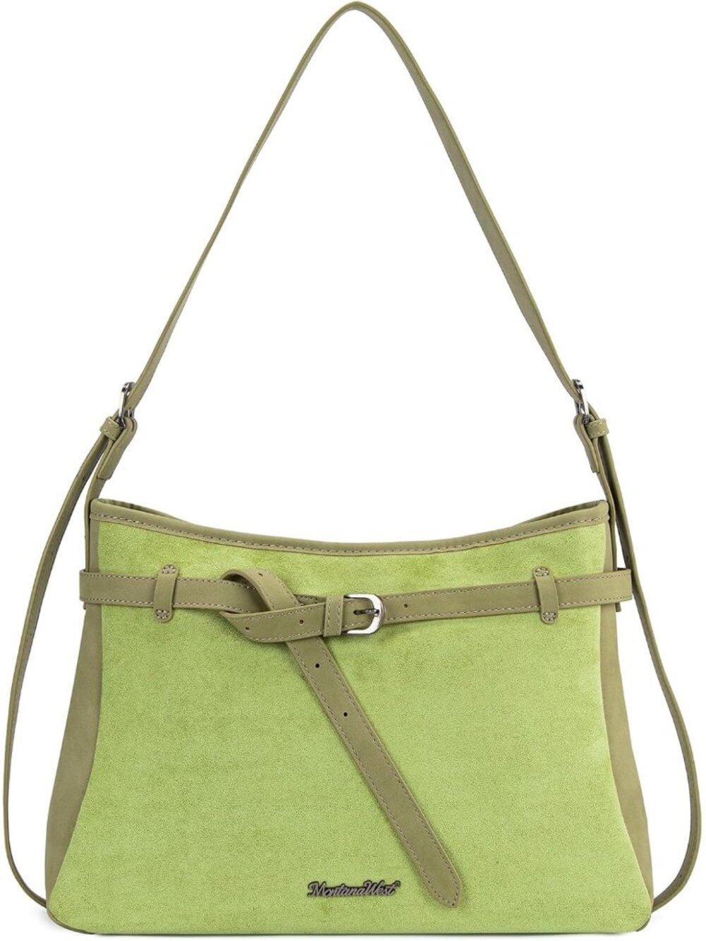 Suede Shoulder Bag for Women Soft Slouchy Hobo Tote Bag, Casual Everyday Handbag